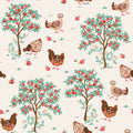 Hen House Linen Peel And Stick Wallpaper