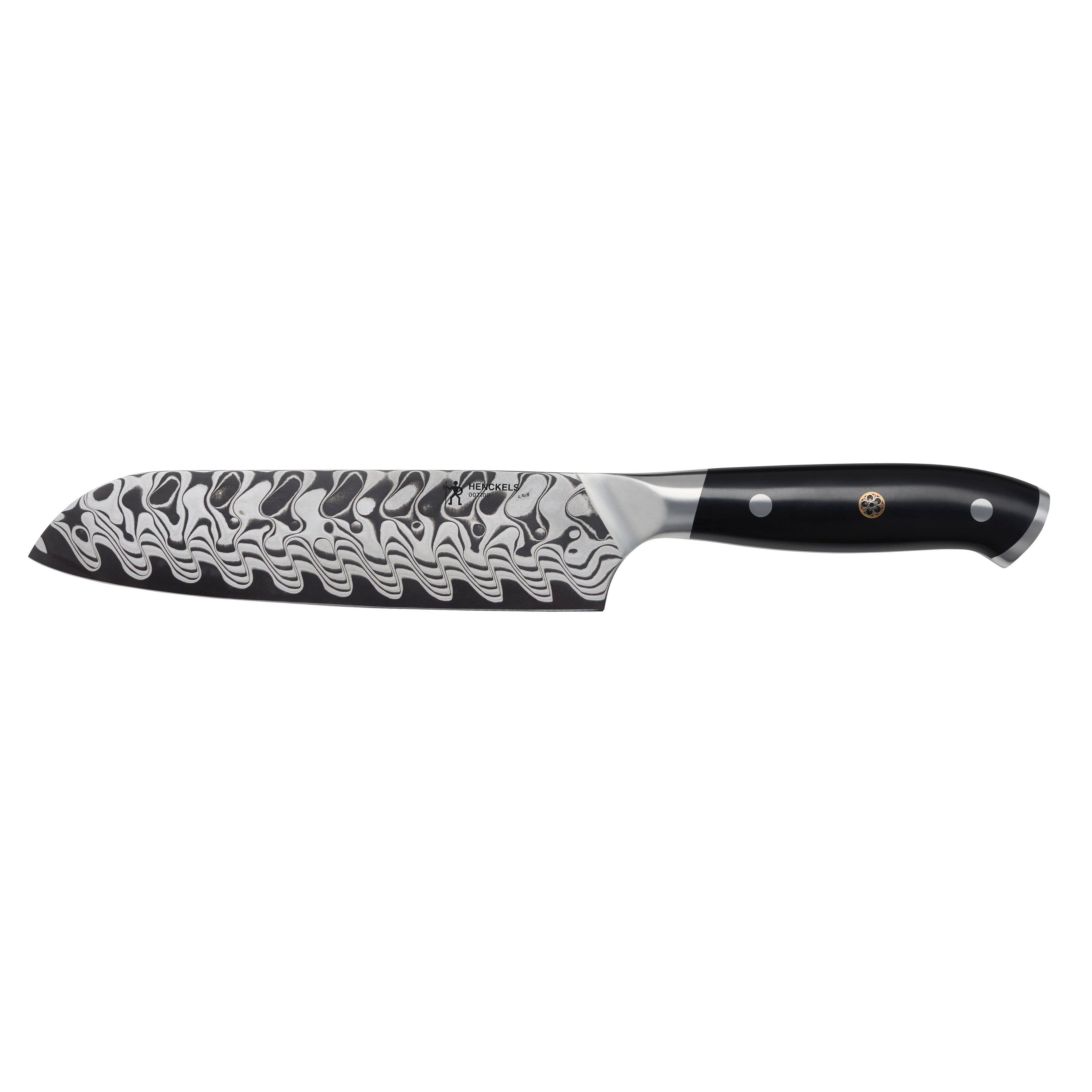 Henckels Compass Damascus 7 Inch Santoku Knife