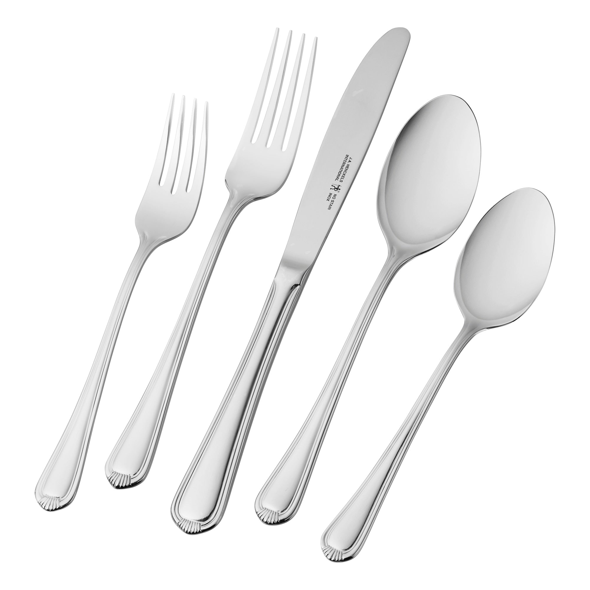 Henckels International Alcea 20 Pc 18 10 Stainless Steel Flatware Set