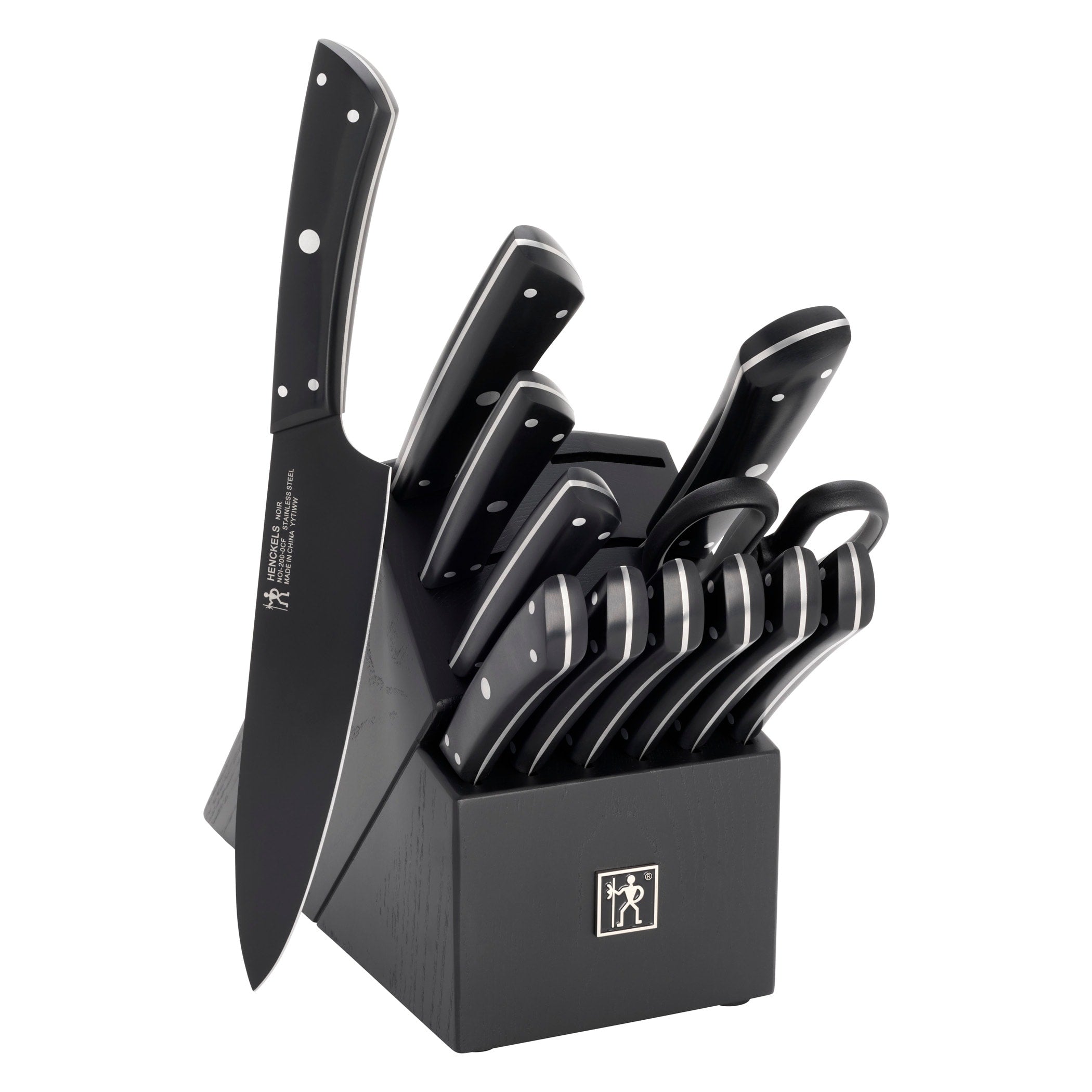 Henckels Noir 13 Pc Knife Block Set Black