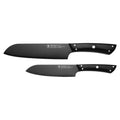 Henckels Noir 2 Pc Asian Knife Set Black 3 Pc
