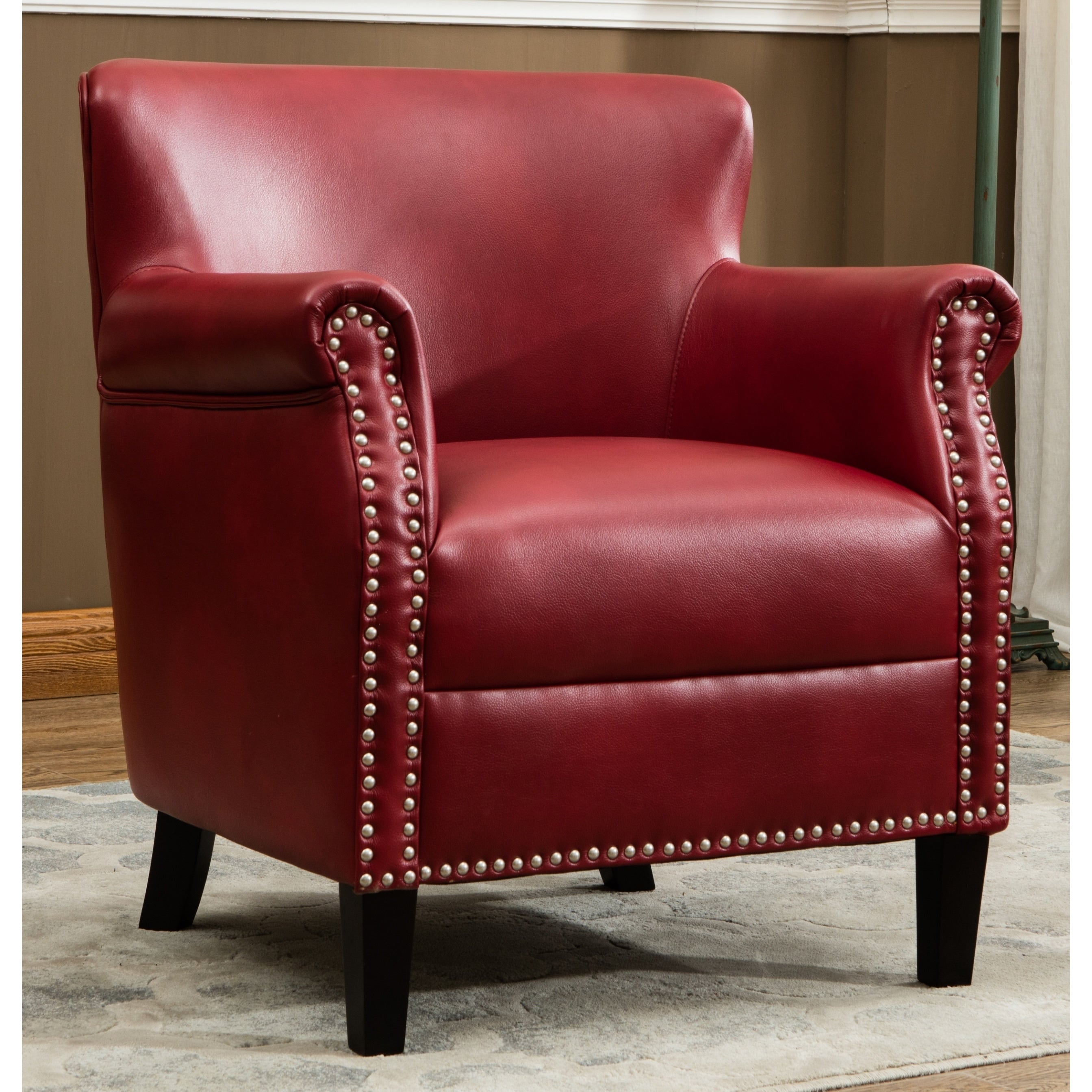 Hendrick Red Club Chair By Greyson Living