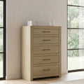Hendricks 5 Drawer Bedroom Chest Of Drawers Light Oak