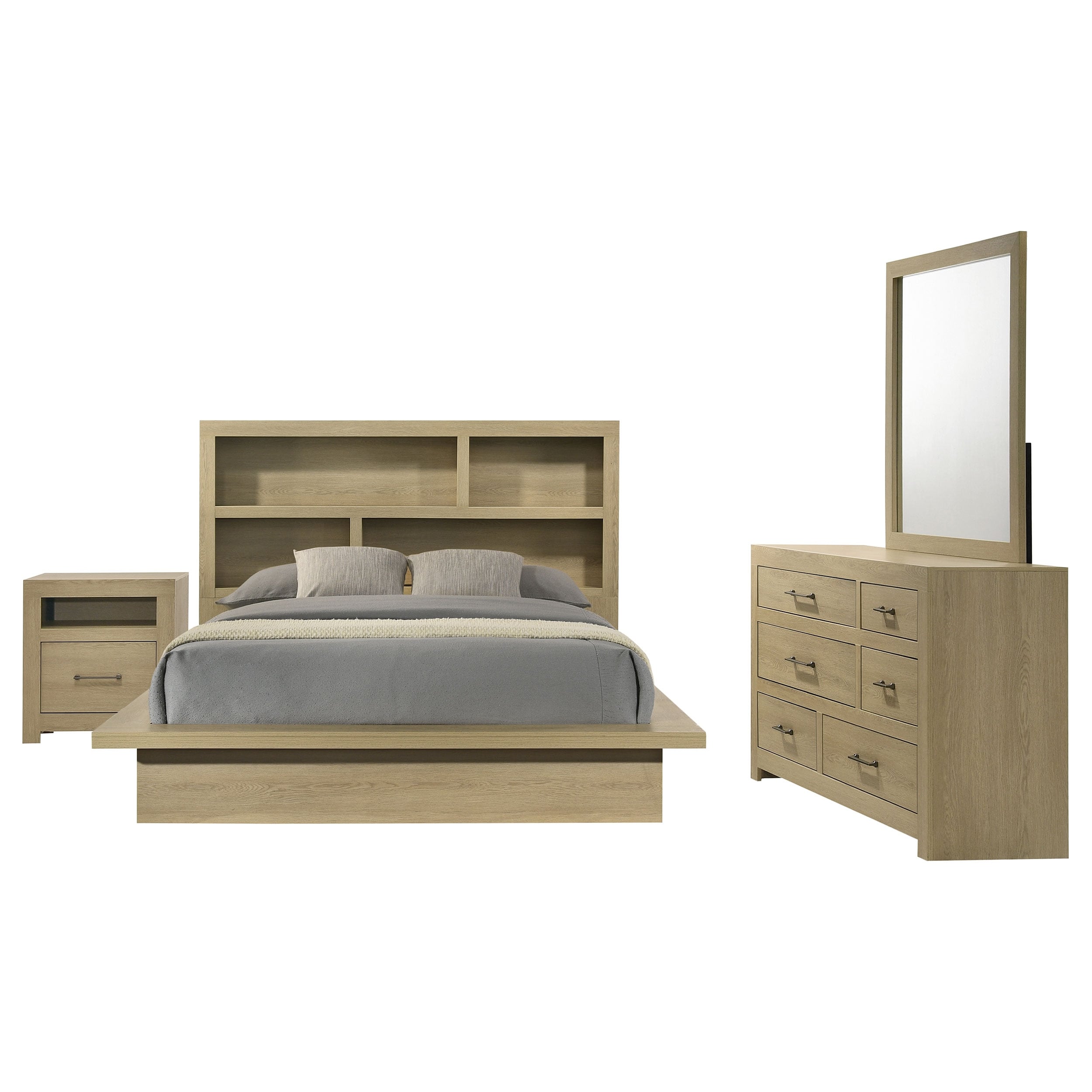 Hendricks Bedroom Set Light Oak