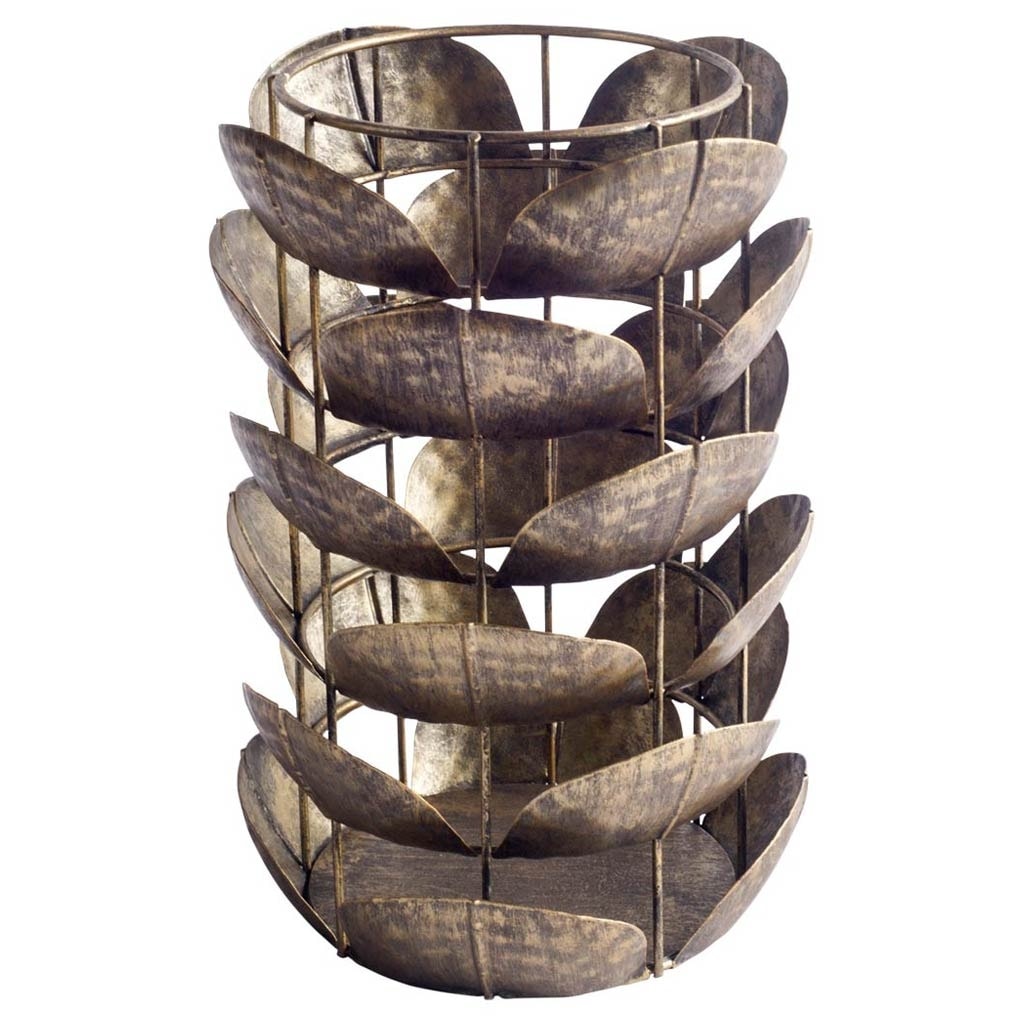 Henley I Small Bronze Metal Decorative Table Candle Holder
