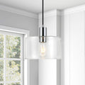 Henri Hand Blown Metal Glass Pendant Optional Finishes