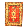 Handmade Herat Oriental Afghan Tribal Kazak Rust Beige Wool Rug Afghanistan 45 X 62