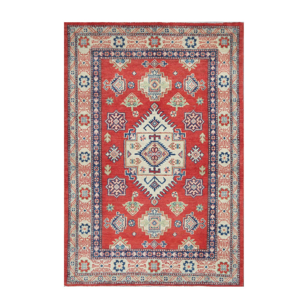 Handmade Herat Oriental Afghan Tribal Vegetable Dye Kazak Wool Rug Afghanistan 4 X 510