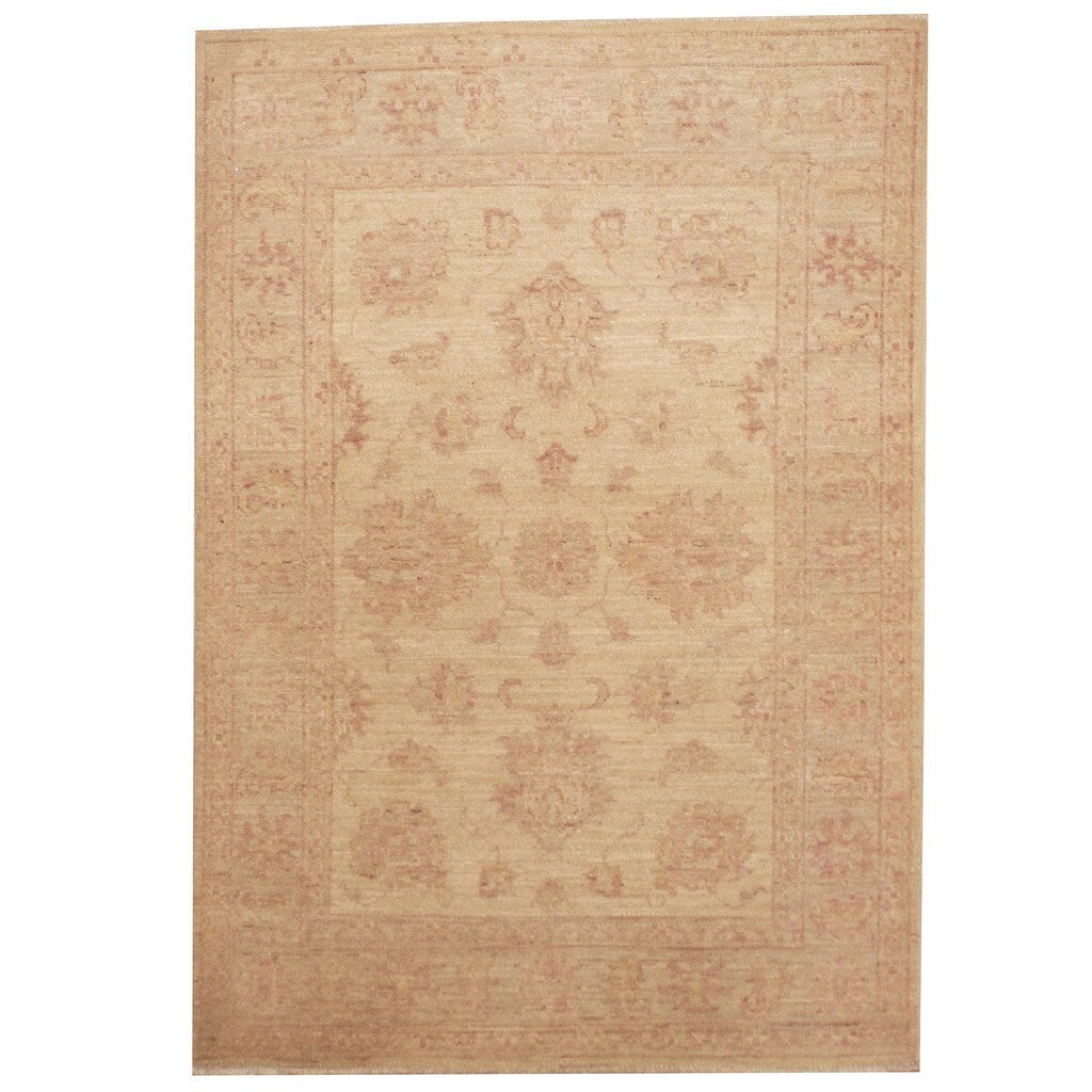 Handmade Herat Oriental Afghan Tribal Vegetable Dye Oushak Wool Rug Afghanistan 29 X 4