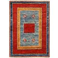 Handmade Herat Oriental Afghan Vegetable Dye Shag Gabbeh Wool Rug Afghanistan 411 X 611