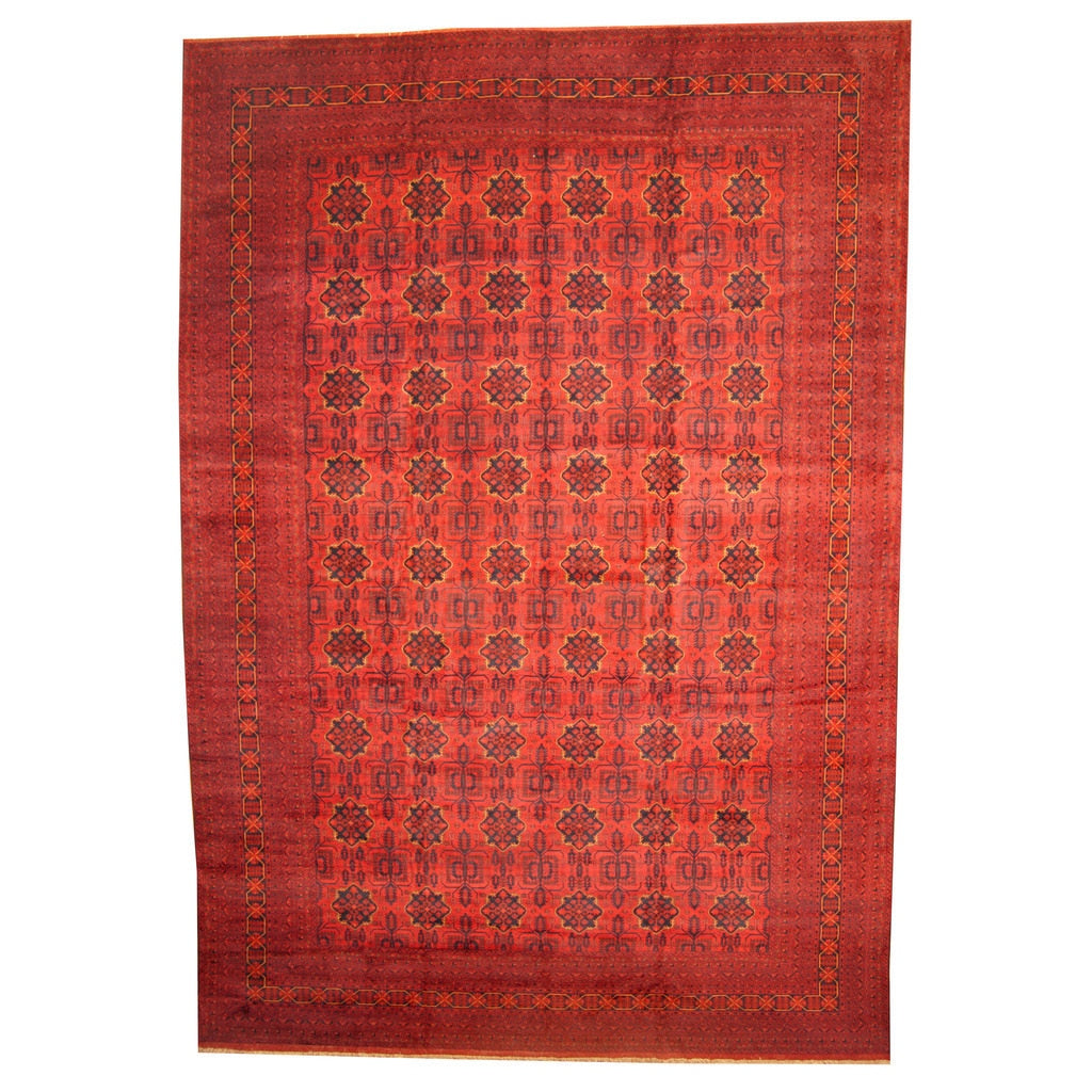 Handmade Herat Oriental Afghan Vegetable Dye Khal Mohammadi Wool Rug Afghanistan 1210 X 195
