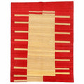 Handmade Herat Oriental Afghan Mimana Wool Kilim Afghanistan 411 X 64