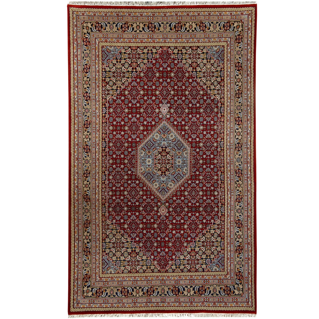 Handmade Herat Oriental Indo Bidjar Wool Rug India 69 X 10