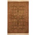 Handmade Herat Oriental Indo Kashan Wool Rug India 4 X 6