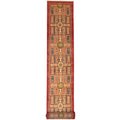 Handmade Herat Oriental Indo Tribal Kazak Wool Runner India 26 X 8