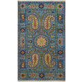 Handmade Herat Oriental Indo Tribal Kazak Wool Rug India 4 X 6