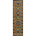 Handmade Herat Oriental Indo Tribal Kazak Wool Runner India 28 X 10