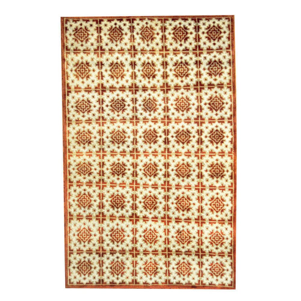 Handmade Herat Oriental Indo Tribal Tibetan Wool Rug India 5 X 8