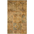 Handmade Herat Oriental Indo Vegetable Dye Oushak Wool Rug India 22 X 4
