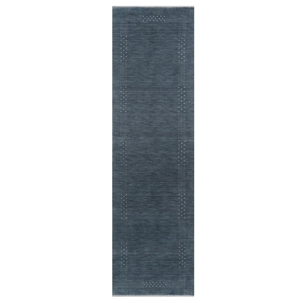 Handmade Herat Oriental Indo Gabbeh Wool Runner India 26 X 10