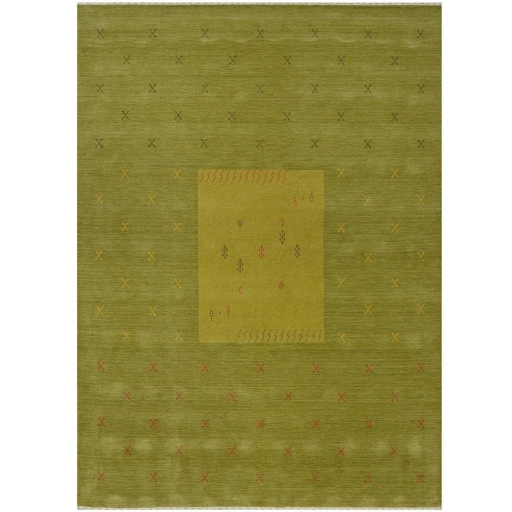 Handmade Herat Oriental Indoed Tribal Gabbeh Wool Rug India 8 X 10