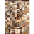 Handmade Herat Oriental Indo Memory Foam Cotton Patchwork Rug India 54 X 76