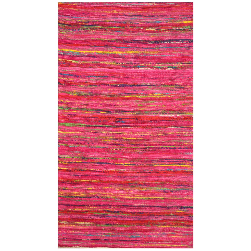Handmade Herat Oriental Indo Chenille Flatweave Contemporary Rug India 2 X 38