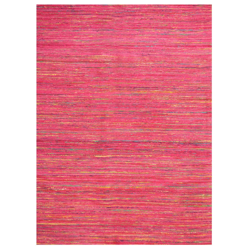 Handmade Herat Oriental Indo Chenille Flatweave Contemporary Rug India 66 X 86