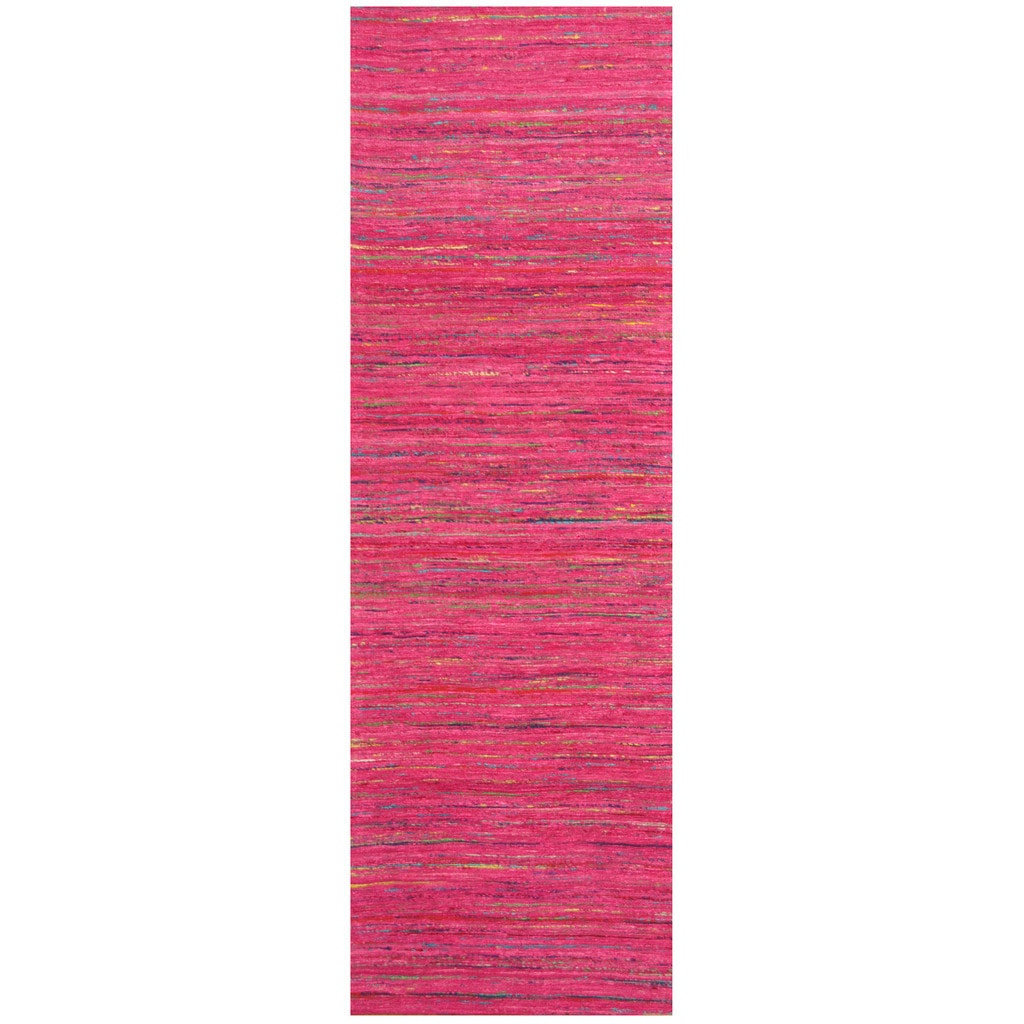 Handmade Herat Oriental Indo Chenille Flatweave Contemporary Runner India 28 X 8