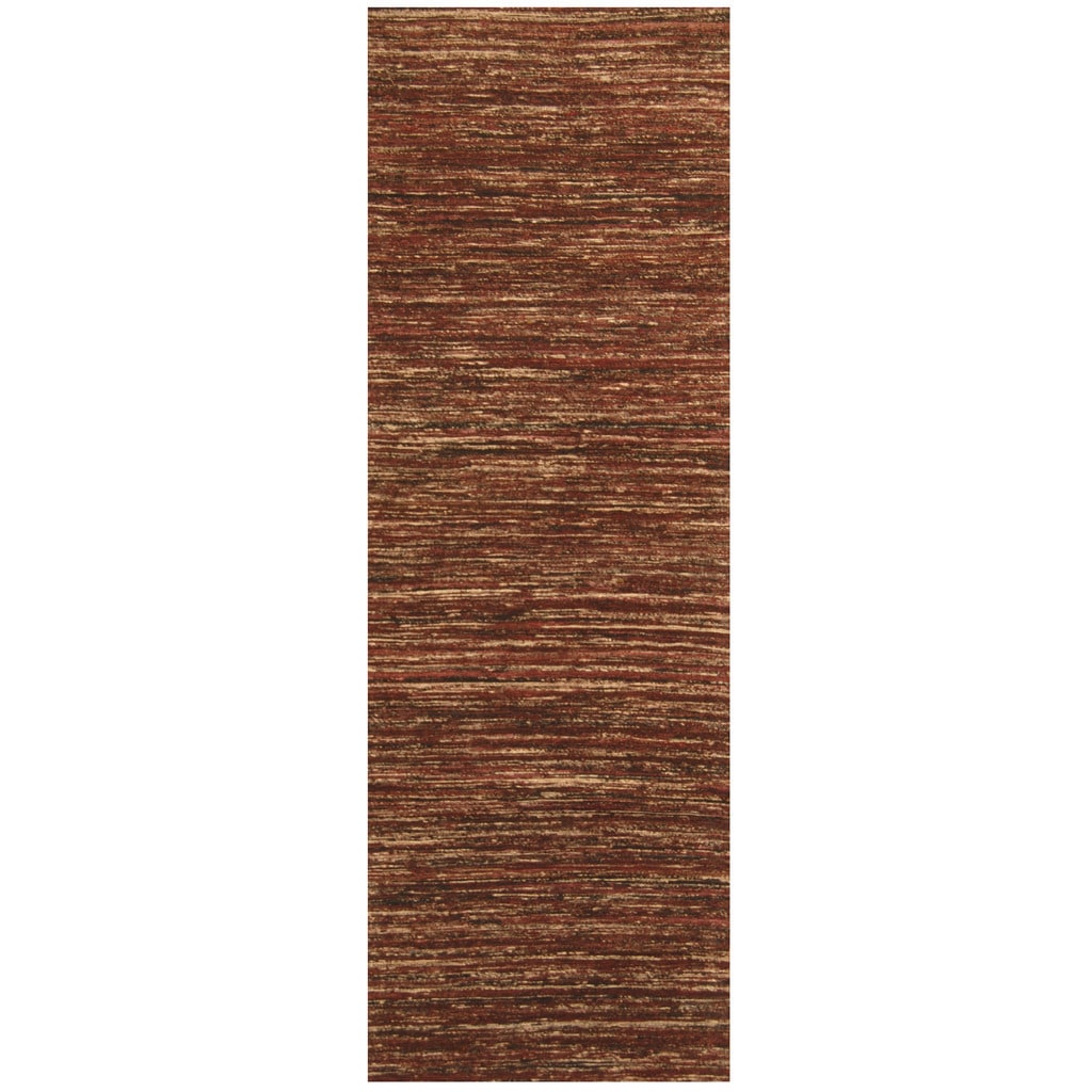 Handmade Herat Oriental Indo Chenille Flatweave Contemporary Runner India 28 X 8