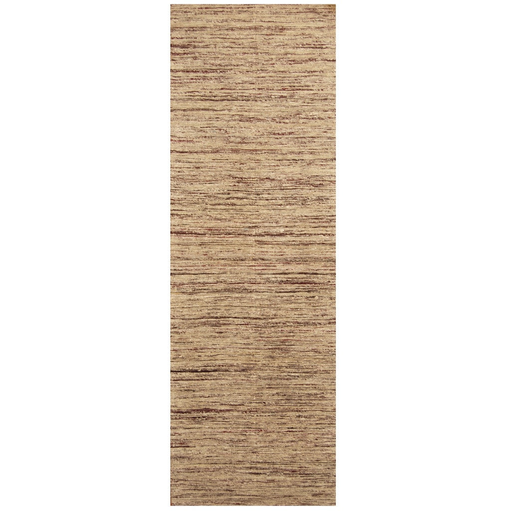 Handmade Herat Oriental Indo Chenille Flatweave Contemporary Runner India 28 X 8
