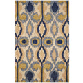Handmade Herat Oriental Indo Chenille Flatweave Ikat Rug India 24 X 4