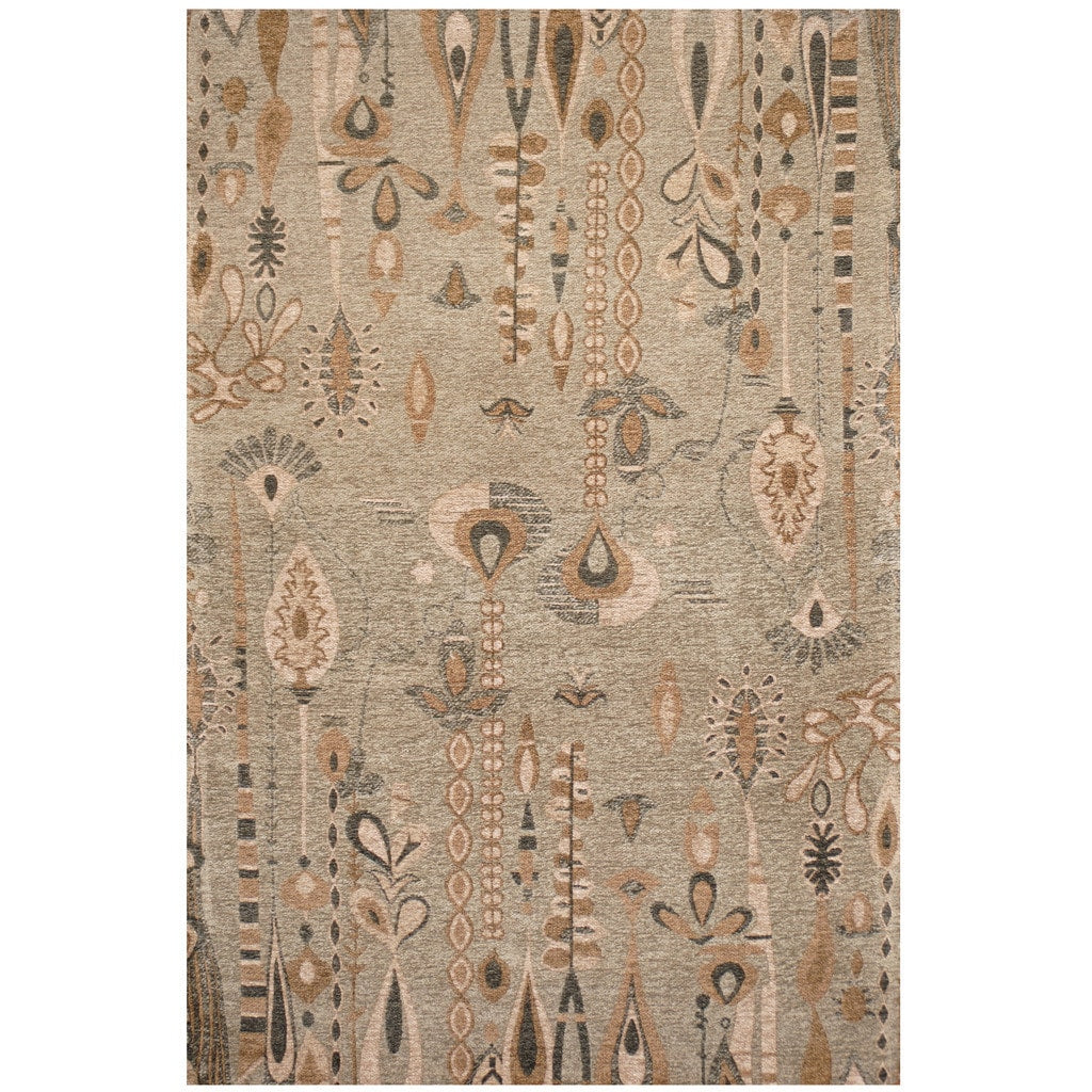 Handmade Herat Oriental Indo Chenille Flatweave Ikat Rug India 4 X 6