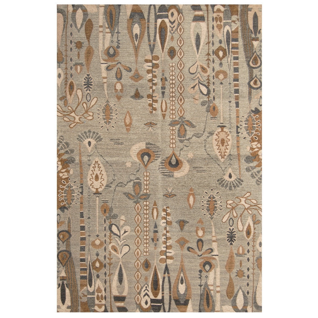 Handmade Herat Oriental Indo Chenille Flatweave Ikat Rug India 5 X 8