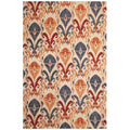 Handmade Herat Oriental Indo Chenille Flatweave Ikat Rug India 66 X 96