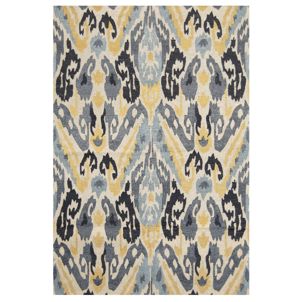 Handmade Herat Oriental Indo Chenille Ikat Flatweave Rug India 66 X 96