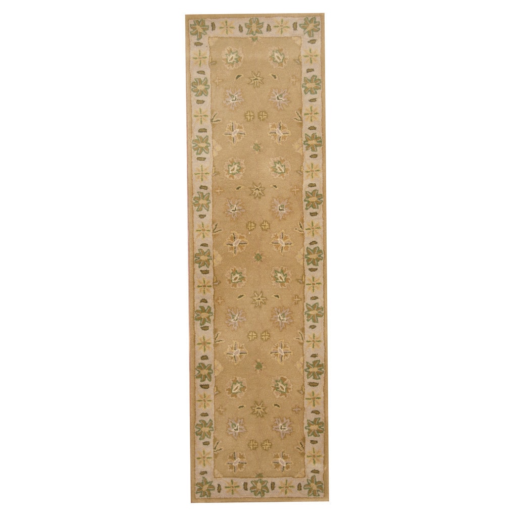 Handmade Herat Oriental Indo Mahal Wool Runner India 23 X 81
