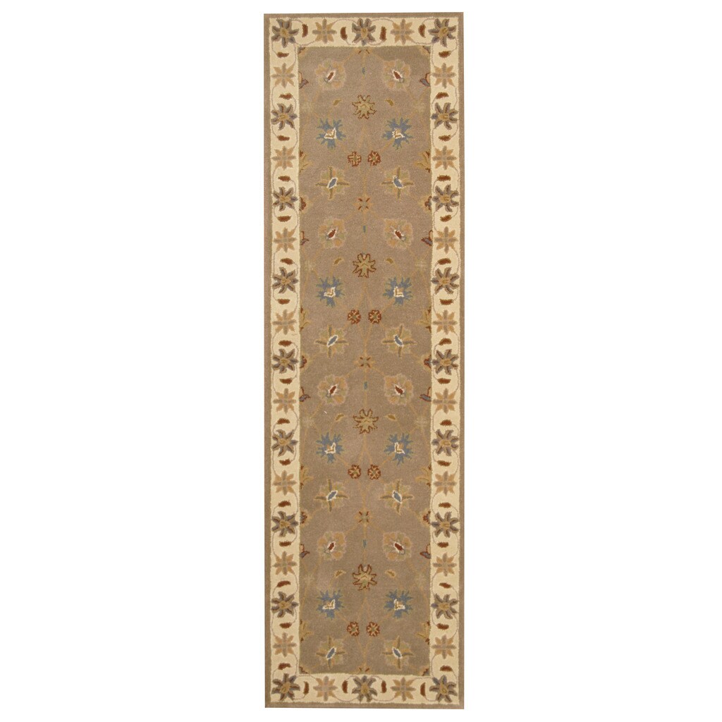 Handmade Herat Oriental Indo Mahal Wool Runner India 24 X 8