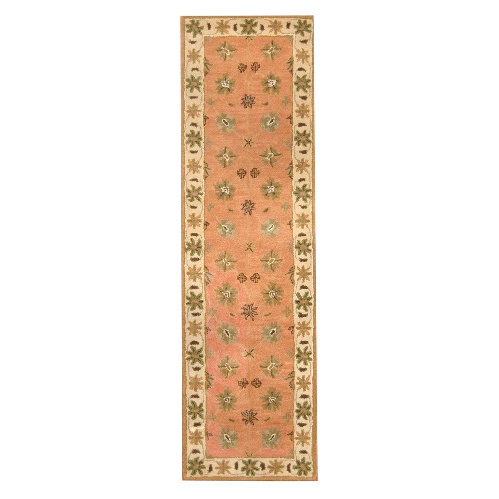 Handmade Herat Oriental Indo Mahal Wool Runner India 23 X 8