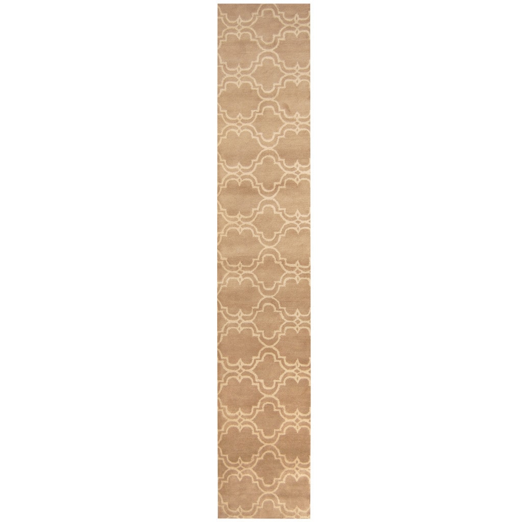 Handmade Herat Oriental Indo Tibetan Wool Runner India 24 X 12