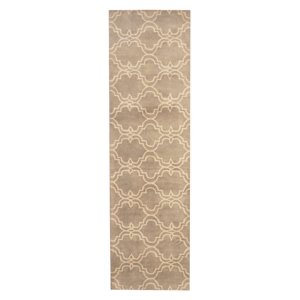 Handmade Herat Oriental Indo Tibetan Wool Runner India 27 X 9