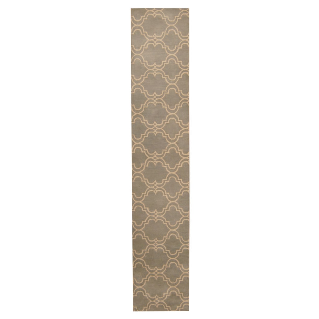 Handmade Herat Oriental Indo Tibetan Wool Runner India 23 X 12