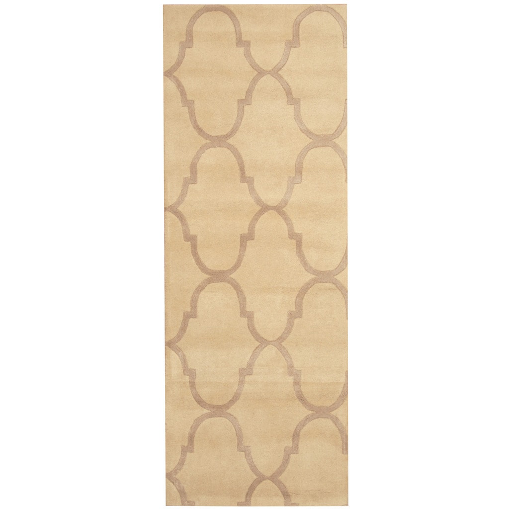 Handmade Herat Oriental Indo Tibetan Wool Runner India 29 X 77