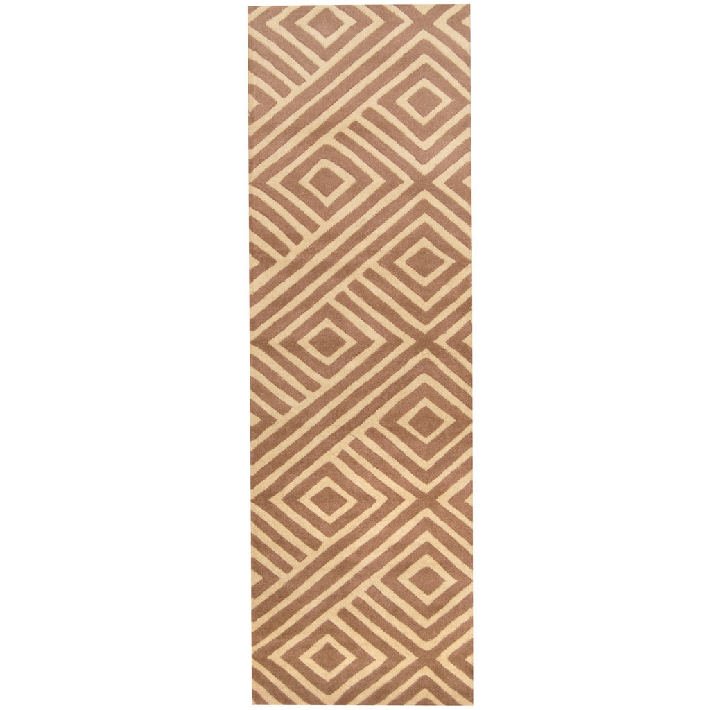 Handmade Herat Oriental Indo Tibetan Wool Runner India 26 X 8