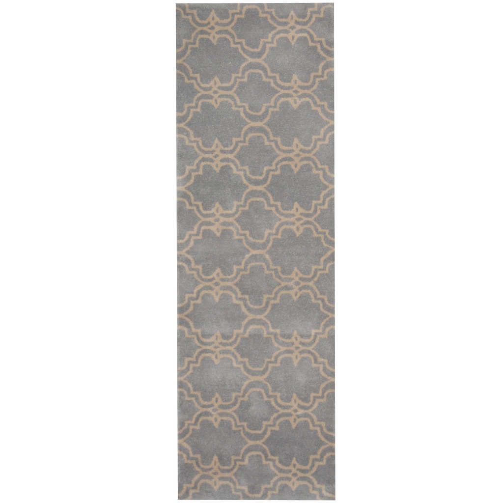 Handmade Herat Oriental Indo Tibetan Wool Runner India 26 X 8