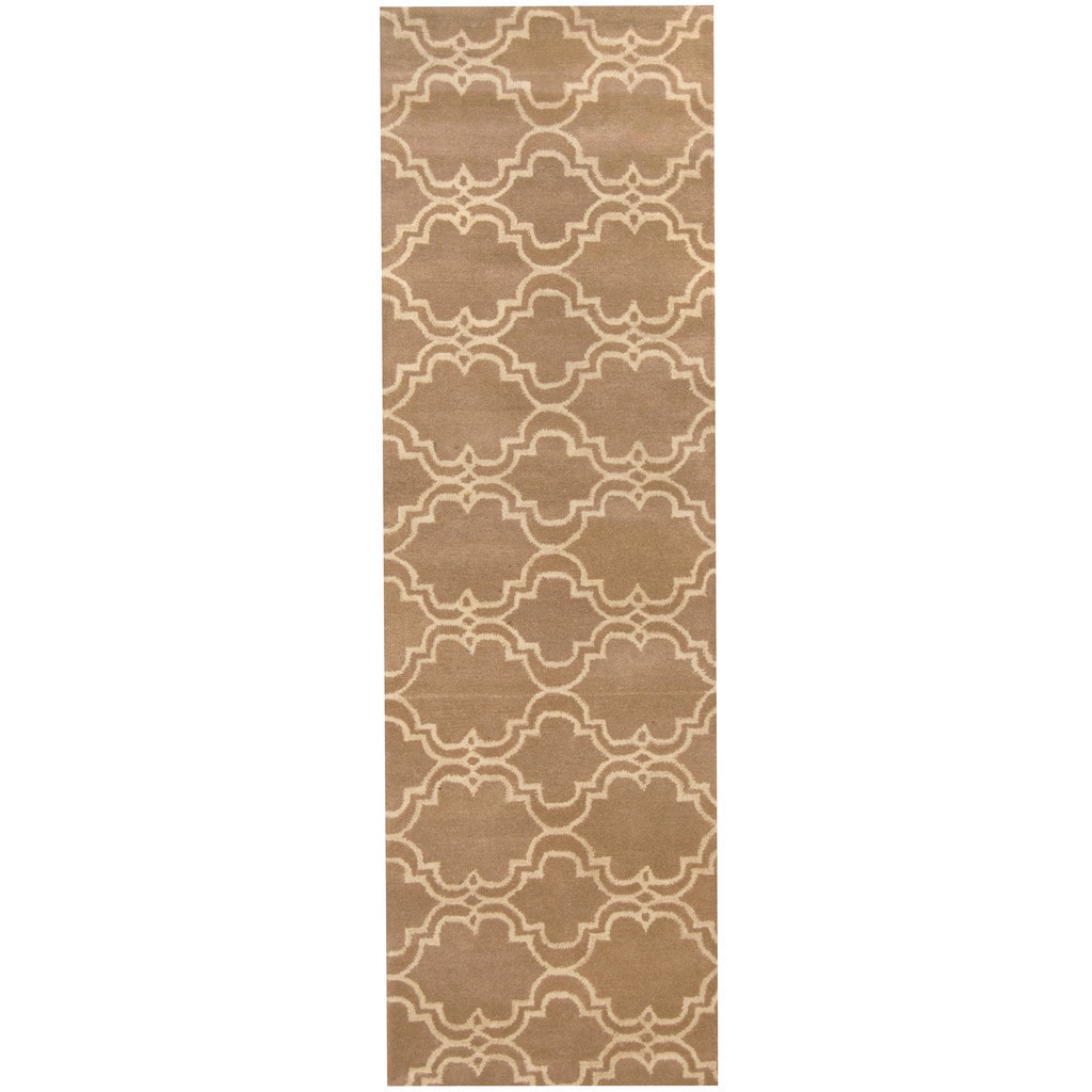 Handmade Herat Oriental Indo Tibetan Wool Runner India 27 X 10