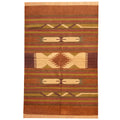 Handmade Herat Oriental Indo Chenille Dhurrie Wool Rug India 4 X 6