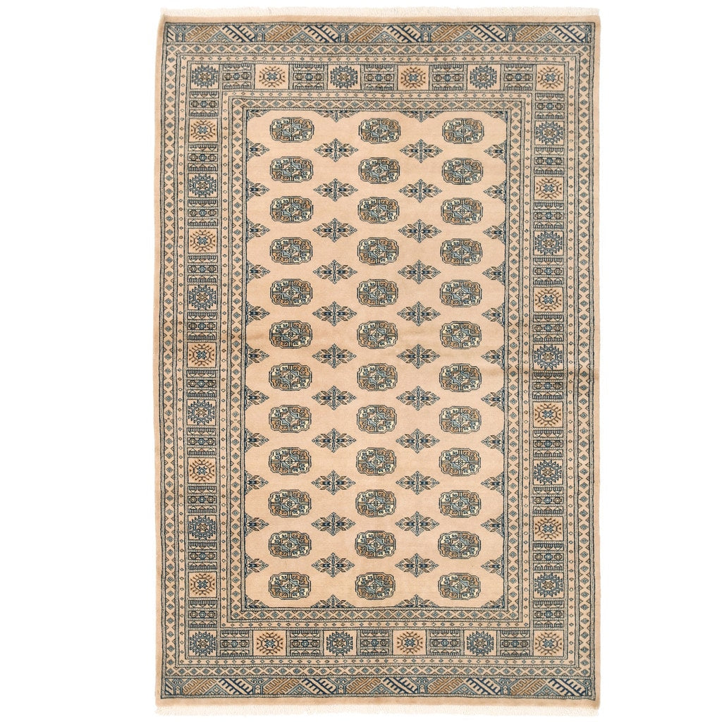 Handmade Herat Oriental Pakistani Bokhara Wool Rug Pakistan 51 X 82