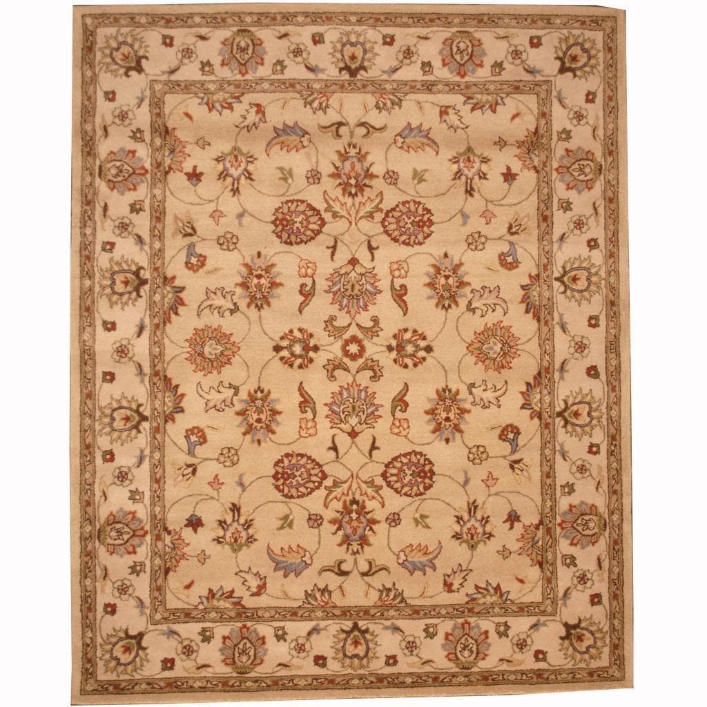 Handmade Herat Oriental Persian Indo Tabriz Wool Rug India 8 X 10