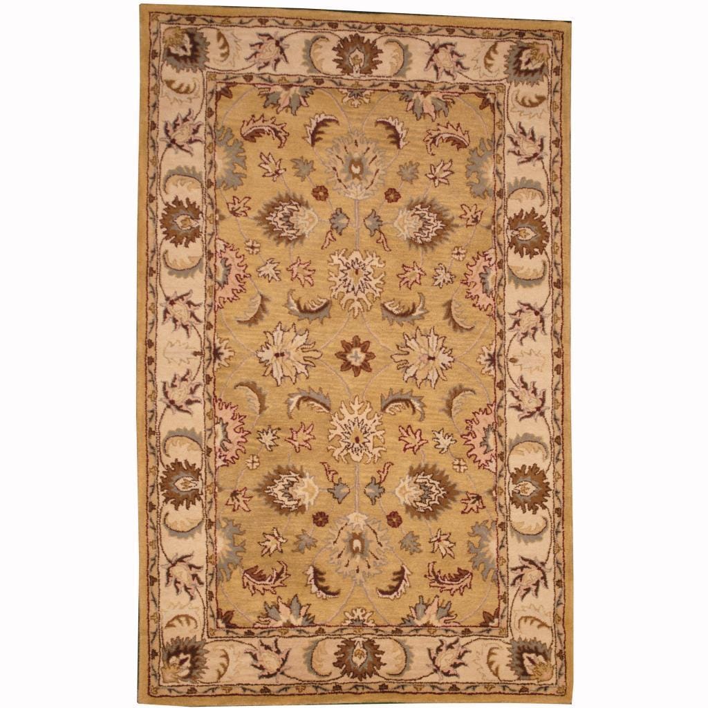 Handmade Herat Oriental Persian Indo Tabriz Wool Rug India 5 X 8